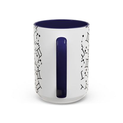 Accent Coffee Mug with the Gemini sign (11, 15oz)