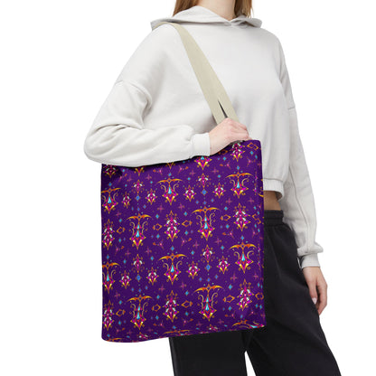 Tote Bag (AOP), Sagittarius, Zodiac, Jewel Pattern