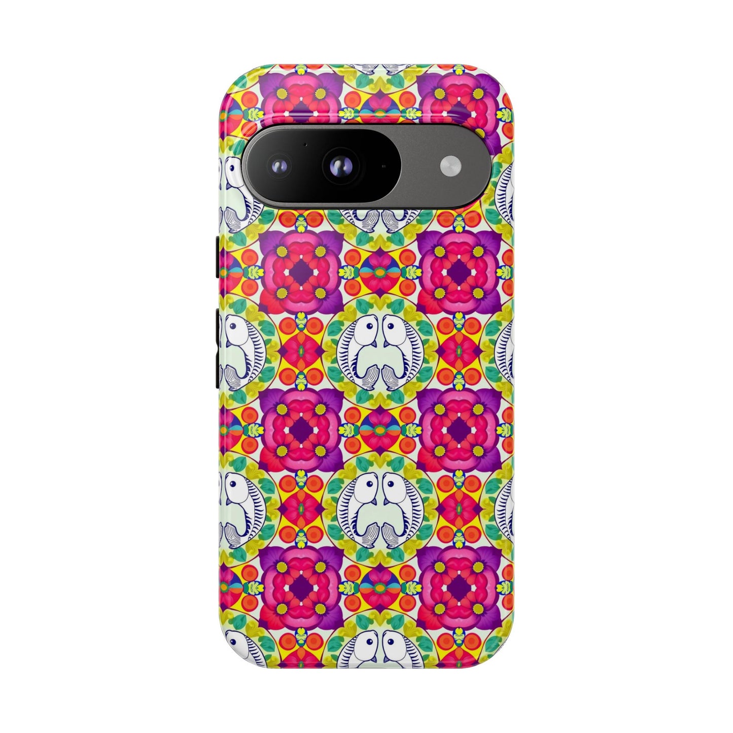 Tough Cases, Pisces, Zodiac v2, Flower Pattern