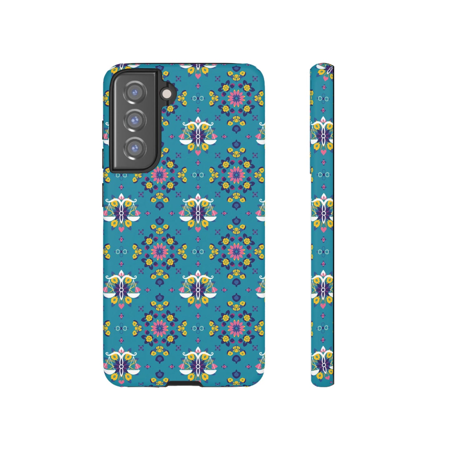 Tough Cases, Libra, Zodiac v2, Flower Pattern