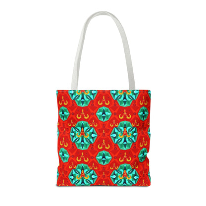Tote Bag (AOP), Aries, Zodiac v1, Jewel Pattern