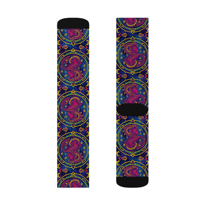 Sublimation Socks, Capricorn, Zodiac v2, Pattern