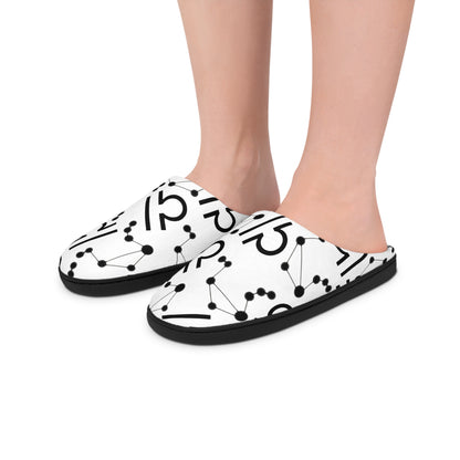 Women's Indoor Slippers, Libra Zodiac Sign
