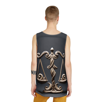Men's Tank (AOP), Regular fit, Libra Zodiac Sign
