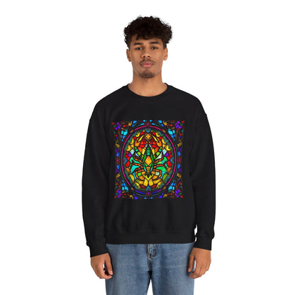 Unisex Heavy Blend™ Crewneck Sweatshirt, Glass 1, Scorpio Zodiac Design