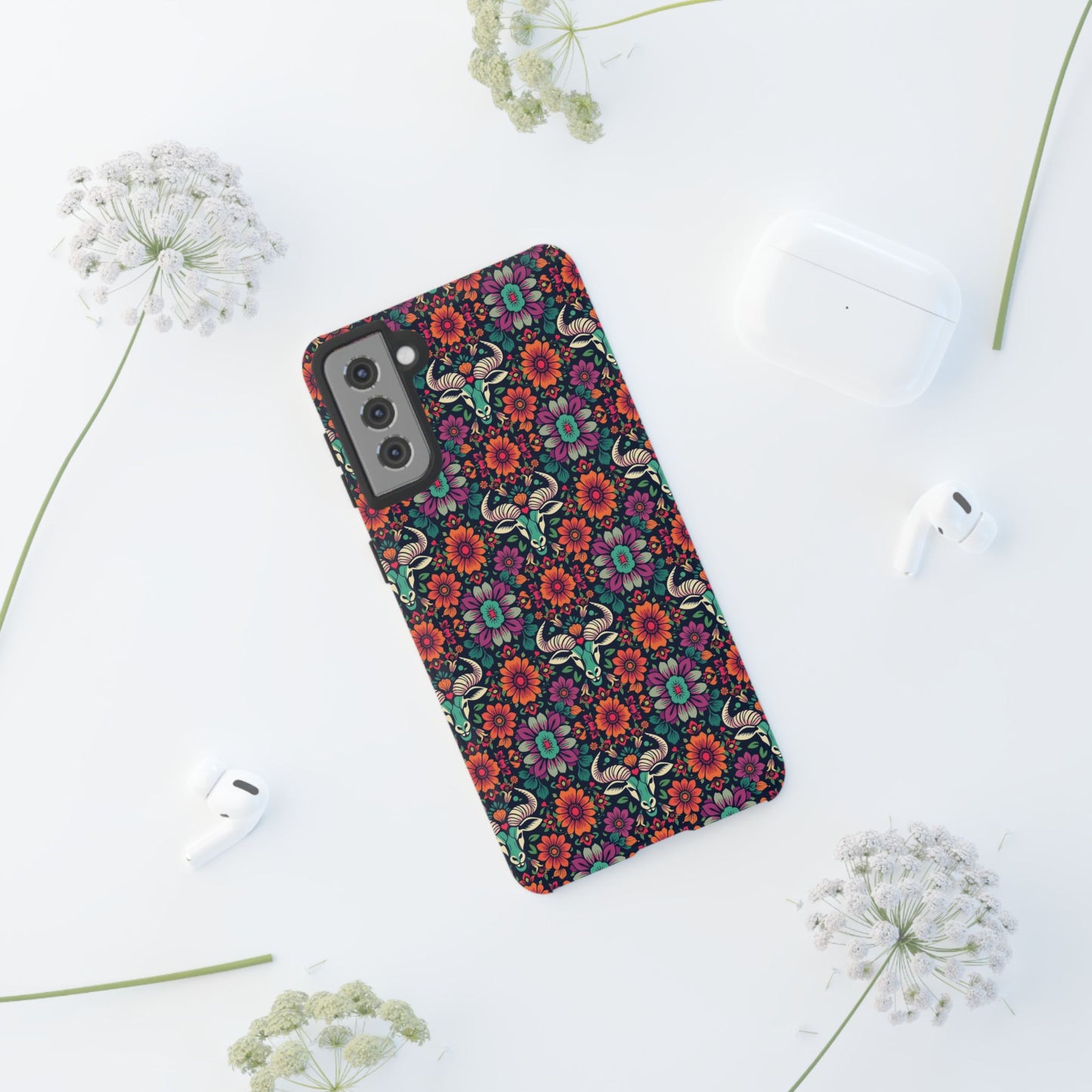 Tough Cases, Taurus, Zodiac v4, Flower Pattern