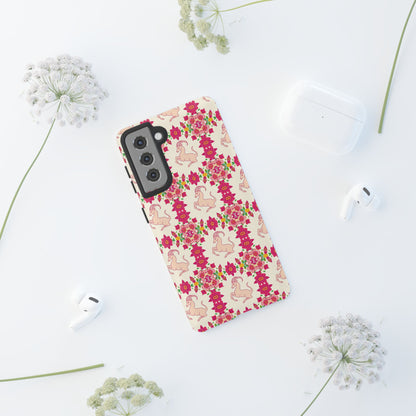 Tough Cases, Capricorn, Zodiac v3, Flower Pattern
