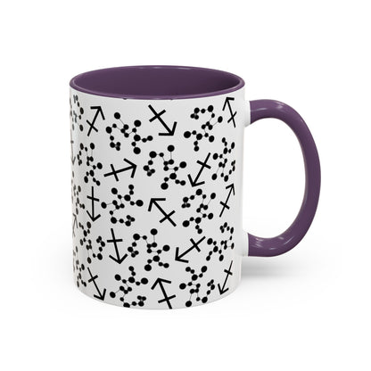 Accent Coffee Mug with the Sagittarius sign (11, 15oz)