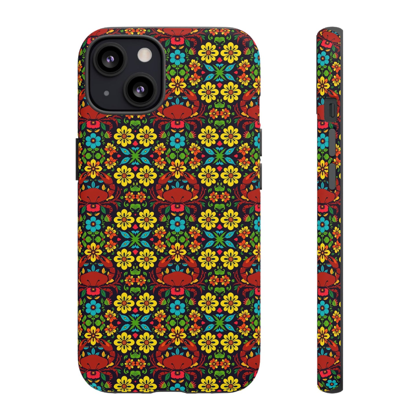 Tough Cases, Cancer, Zodiac v2, Flower Pattern