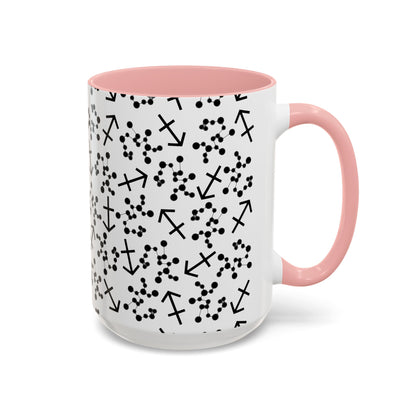 Accent Coffee Mug with the Sagittarius sign (11, 15oz)