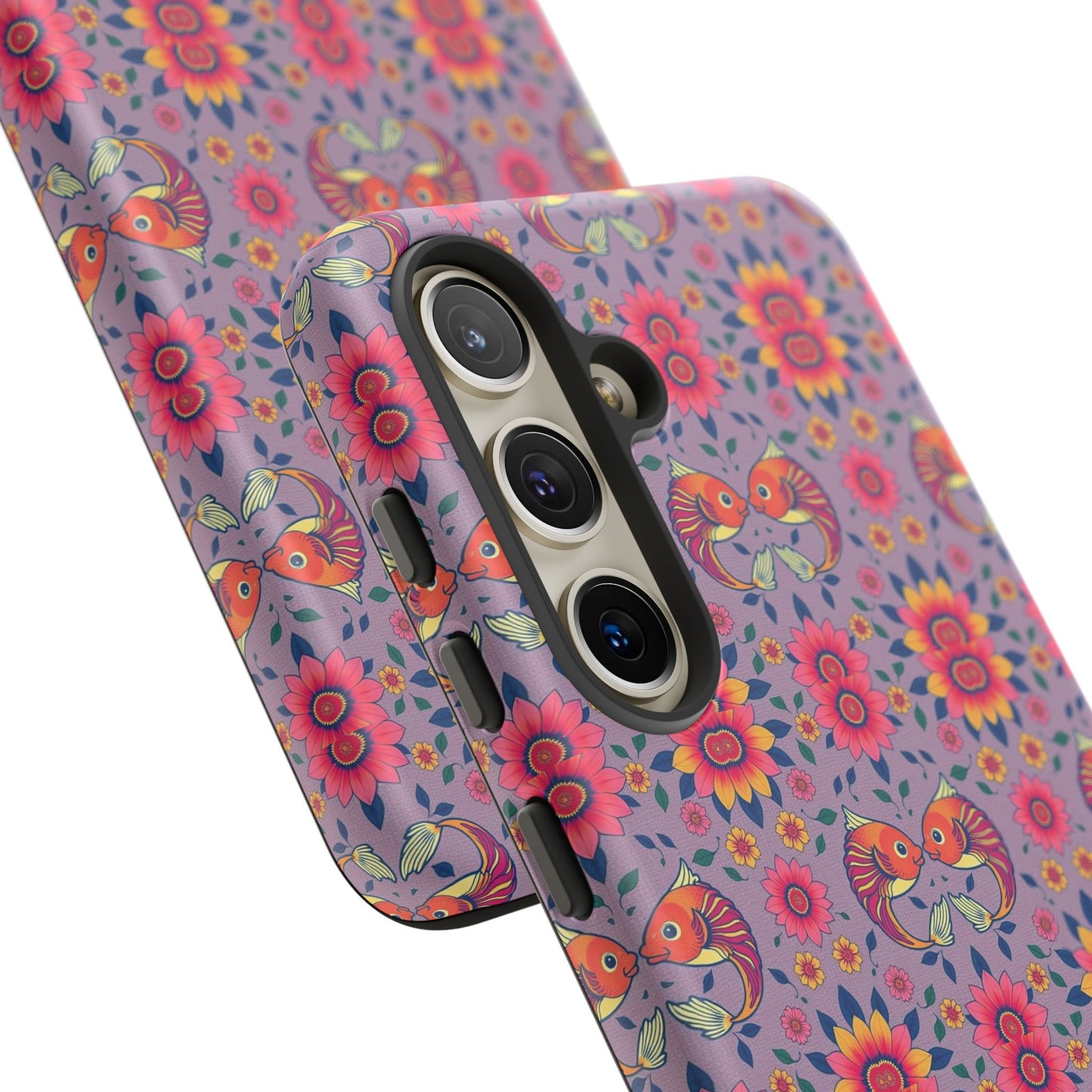 Tough Cases, Pisces, Zodiac v3, Flower Pattern