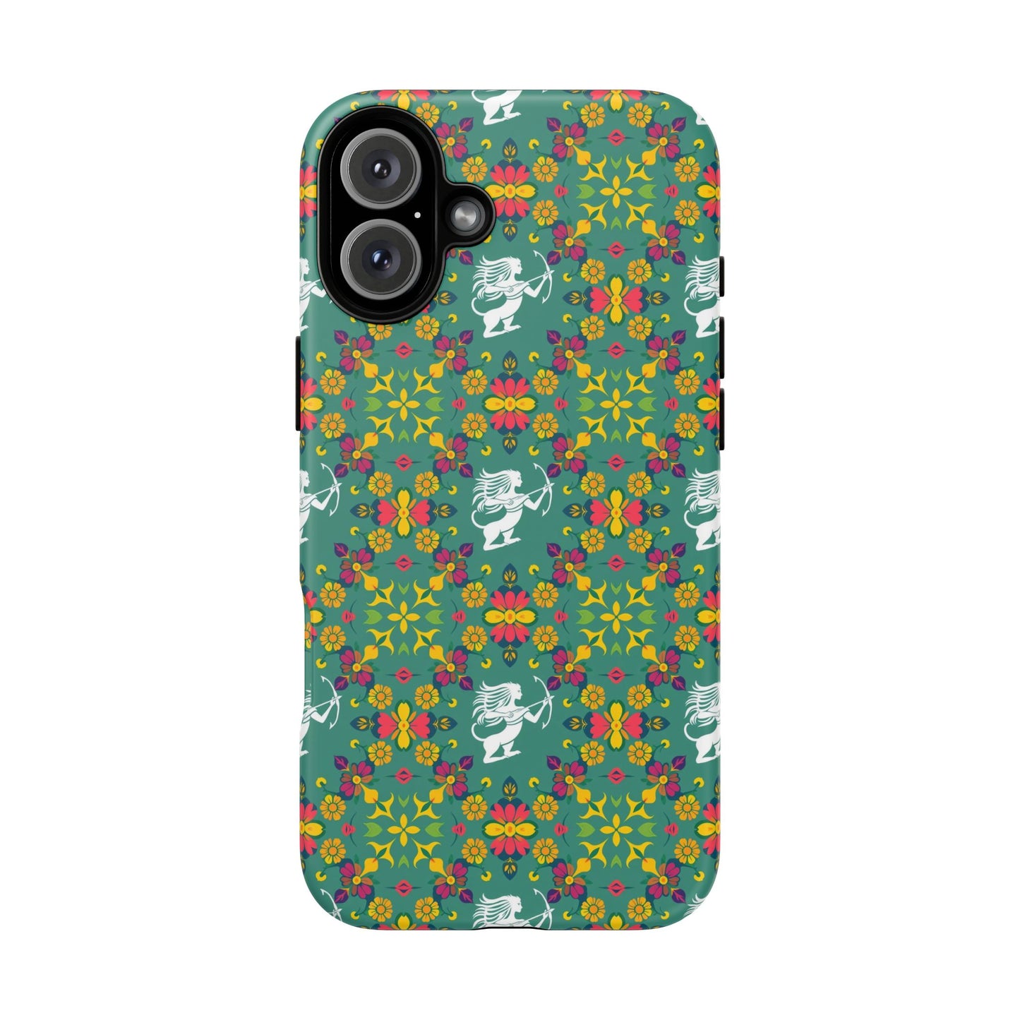 Tough Cases, Sagittarius, Zodiac, Flower Pattern