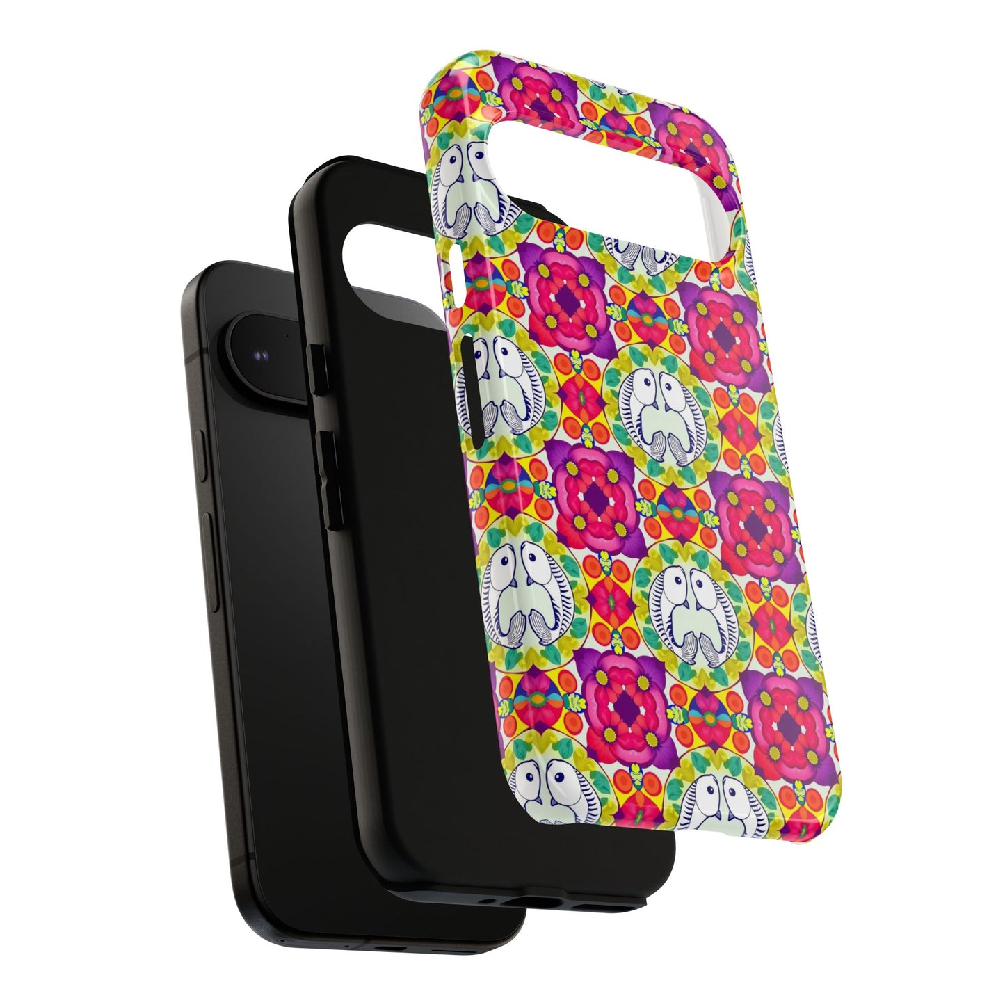Tough Cases, Pisces, Zodiac v2, Flower Pattern