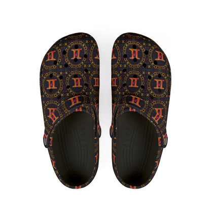 EVA Foam Rubber Shoes, (AOP), Gemini, Zodiac, Pattern