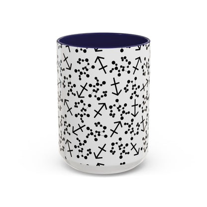 Accent Coffee Mug with the Sagittarius sign (11, 15oz)