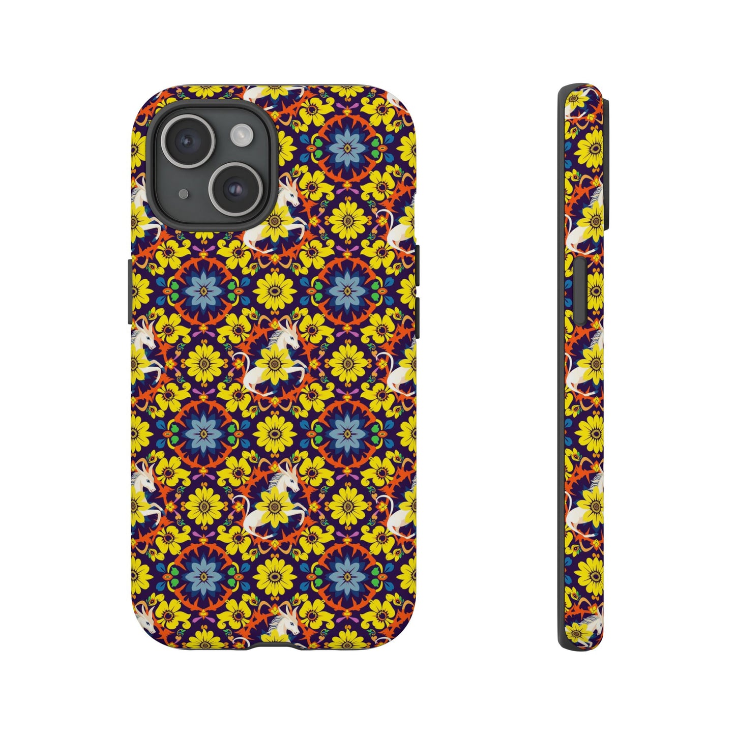 Tough Cases, Aquarius, Zodiac v3, Flower Pattern