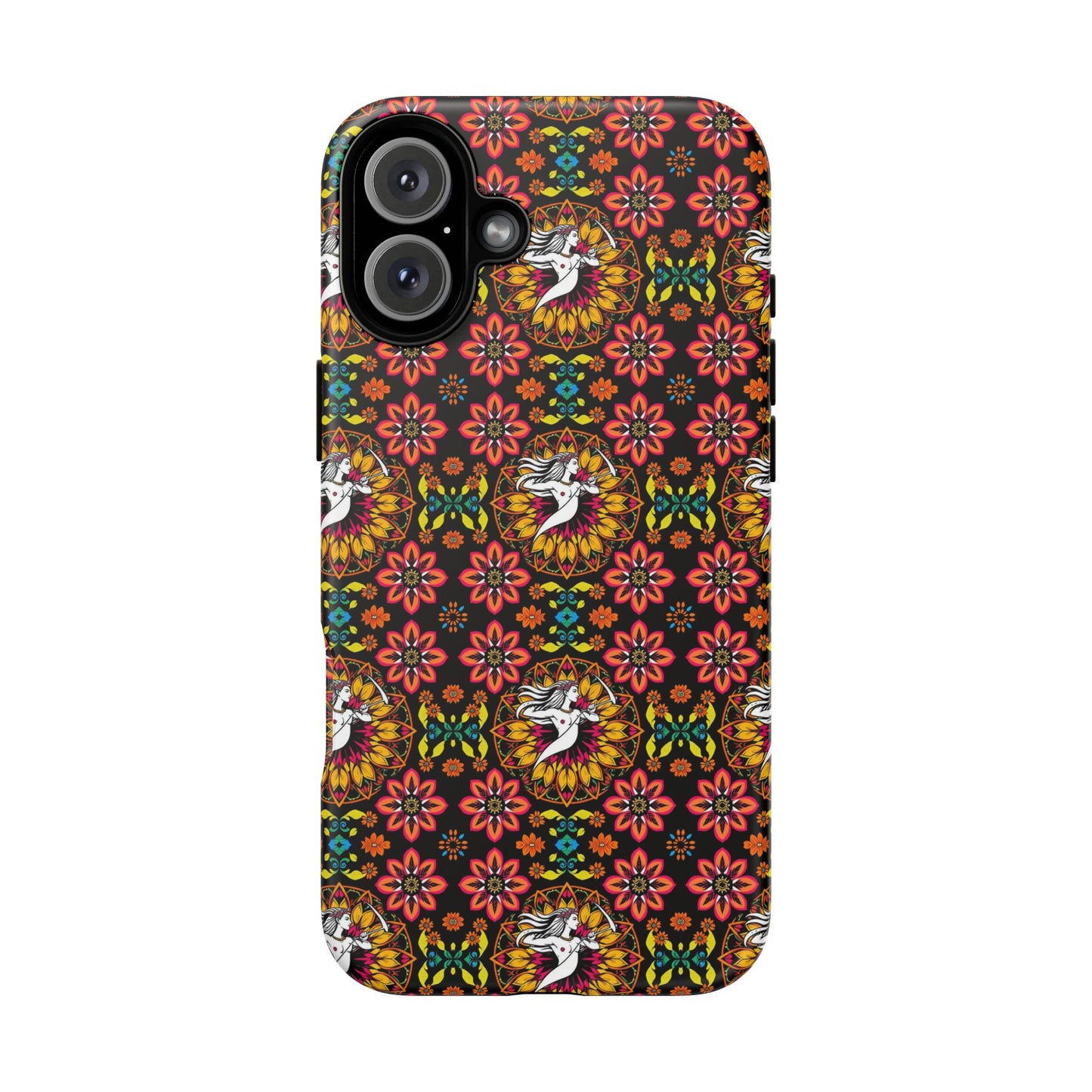 Tough Cases, Sagittarius, Zodiac v2, Flower Pattern