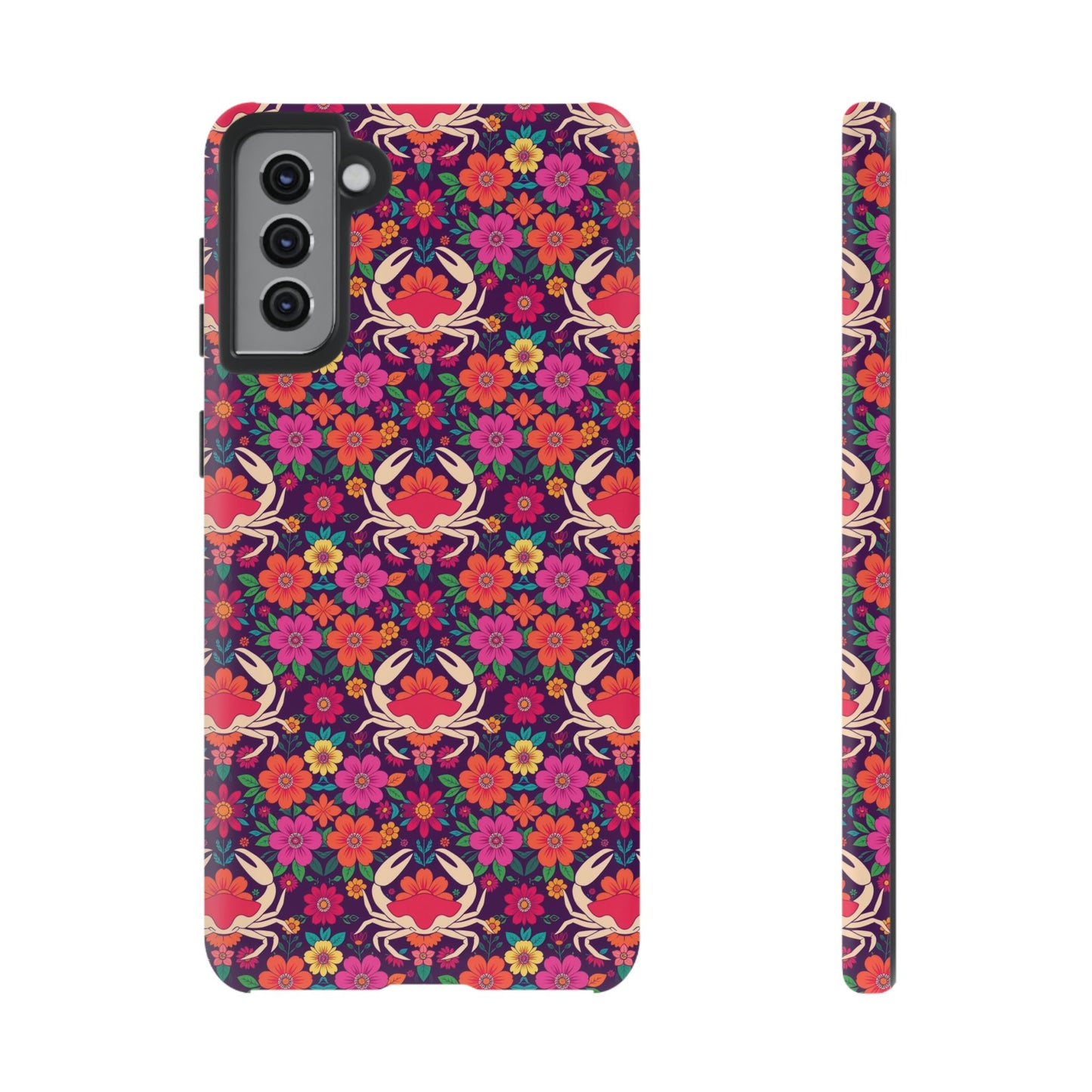 Tough Cases, Cancer, Zodiac v1, Flower Pattern