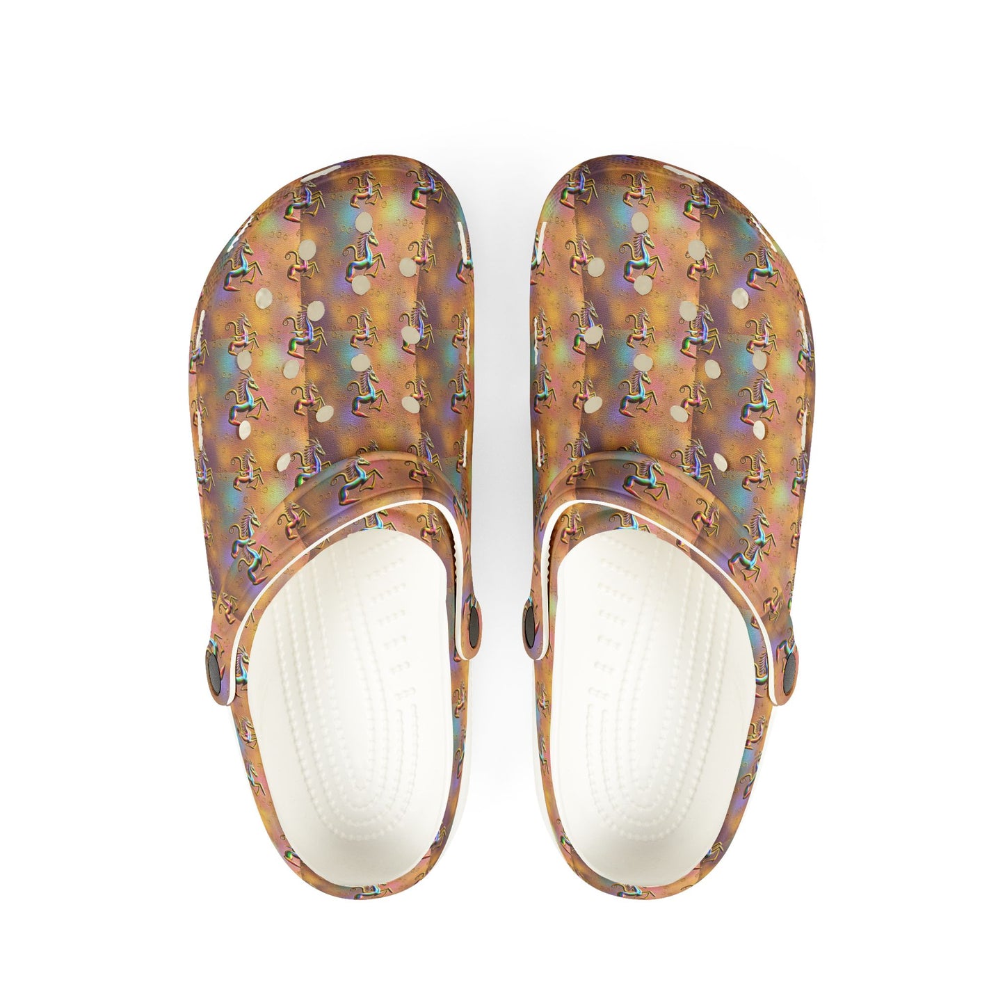 EVA Foam Rubber Shoes, (AOP), Aquarius, Zodiac v2, Pattern