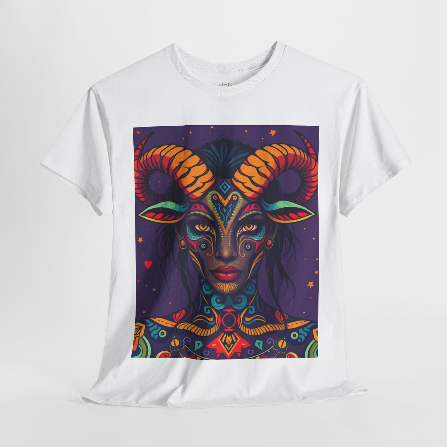 Unisex Heavy Cotton T-Shirt, Taurus, Zodiac v3, Sexy Art