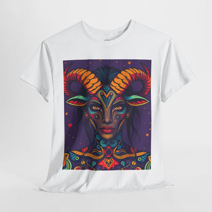 Unisex Heavy Cotton T-Shirt, Taurus, Zodiac v3, Sexy Art