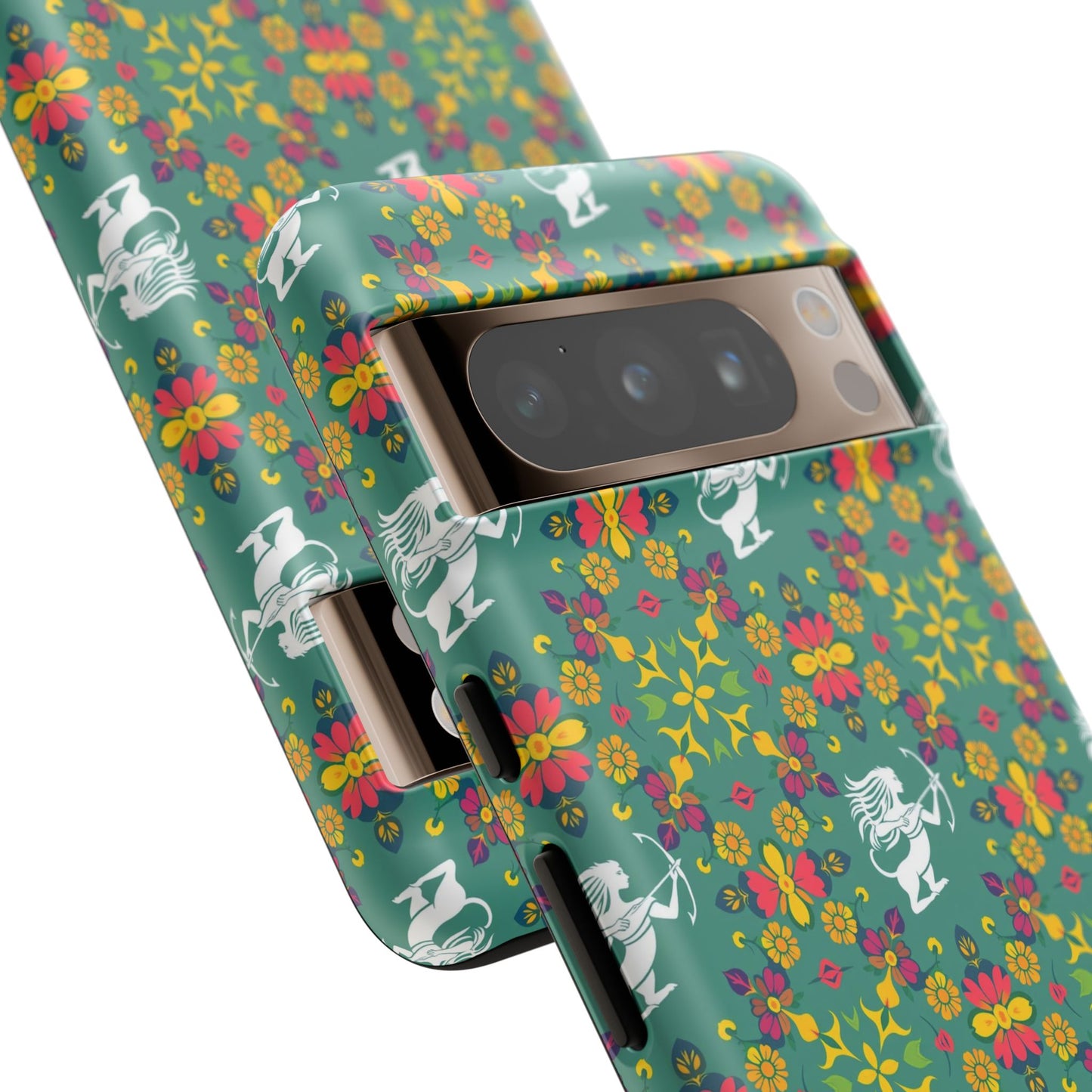 Tough Cases, Sagittarius, Zodiac, Flower Pattern