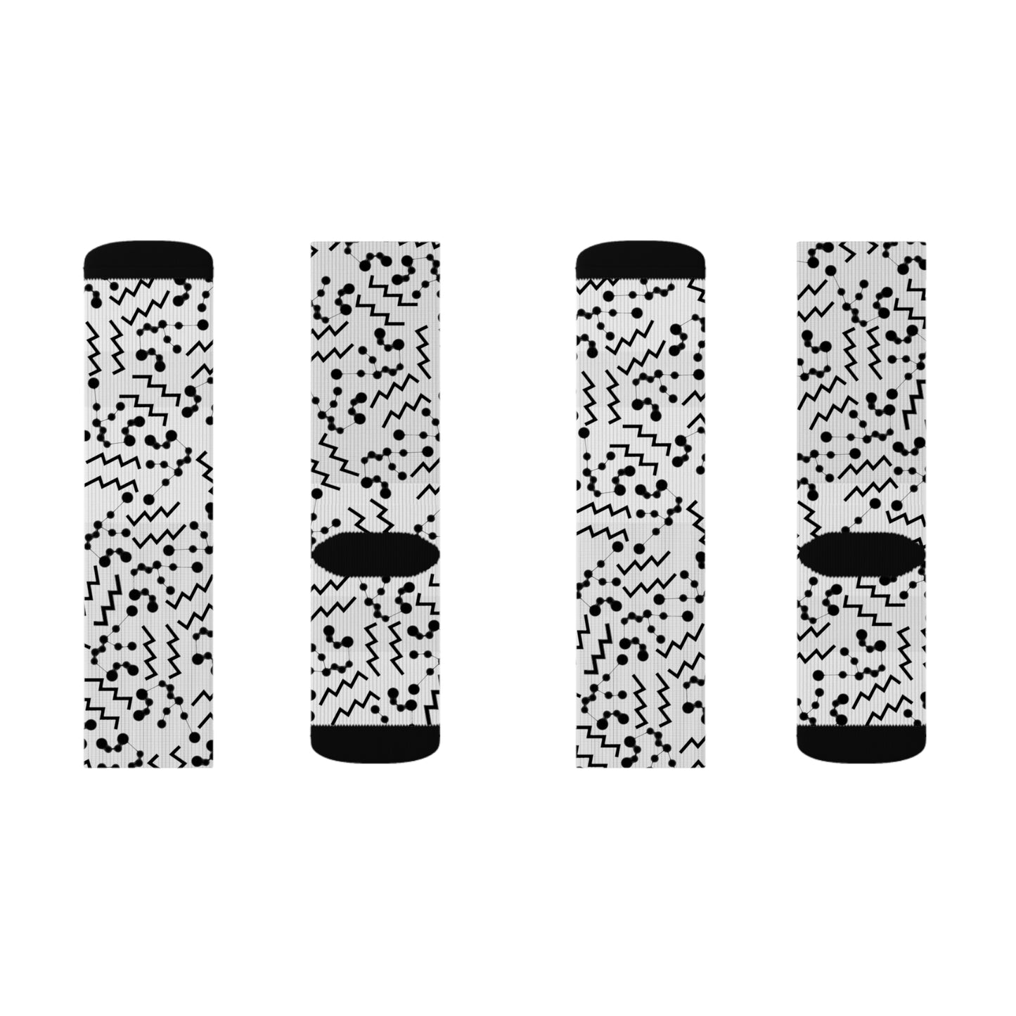 Zodiac Sublimation Socks Aquarius Zodiac sign