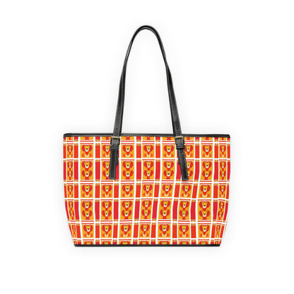 Leather Shoulder Bag, Leo, Zodiac v1, Shapes Pattern