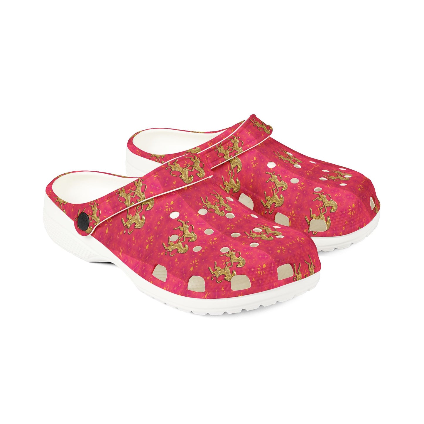 EVA Foam Rubber Shoes, (AOP), Gemini, Zodiac v1, Pattern