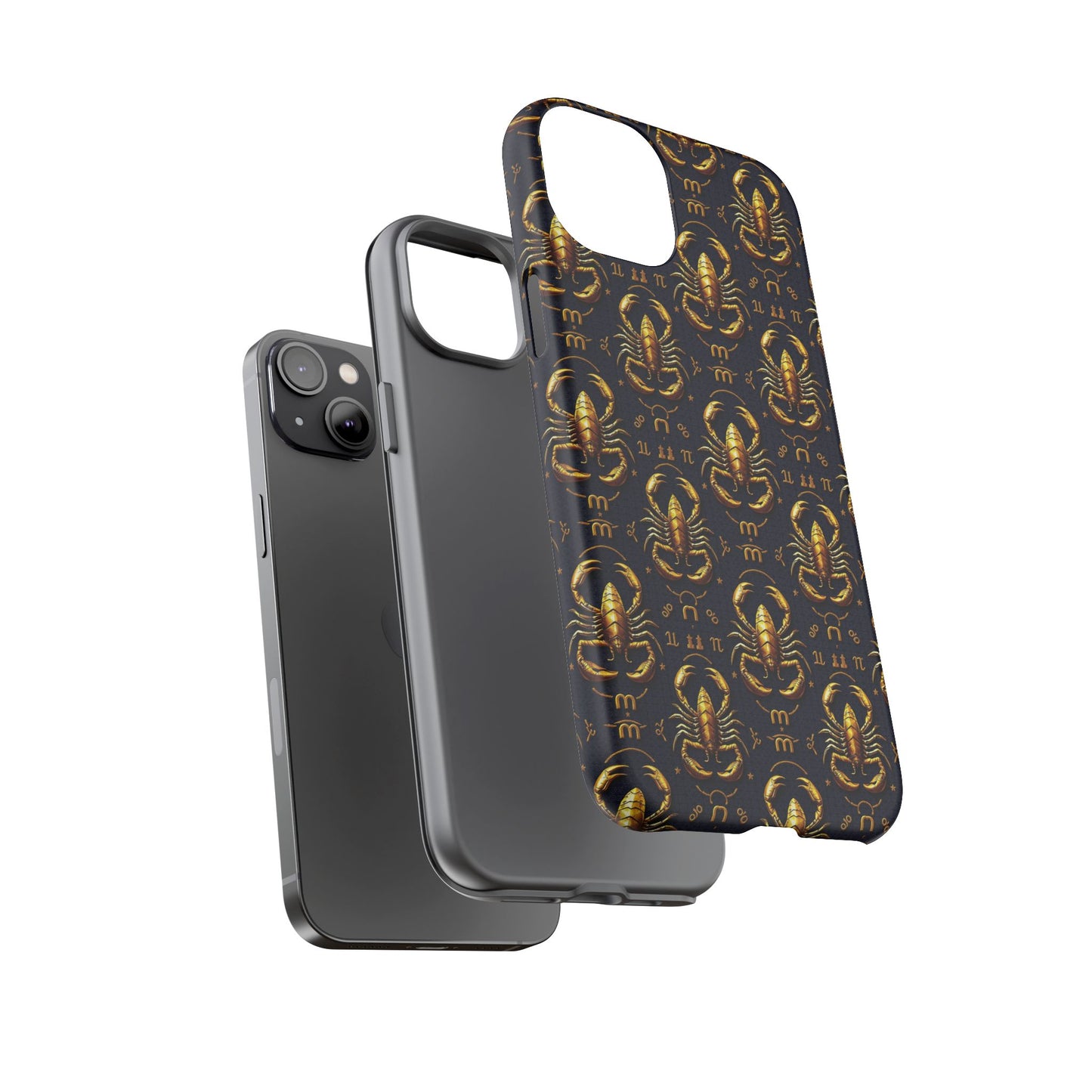 Tough Cases, Scorpio, Zodiac, Metal Pattern