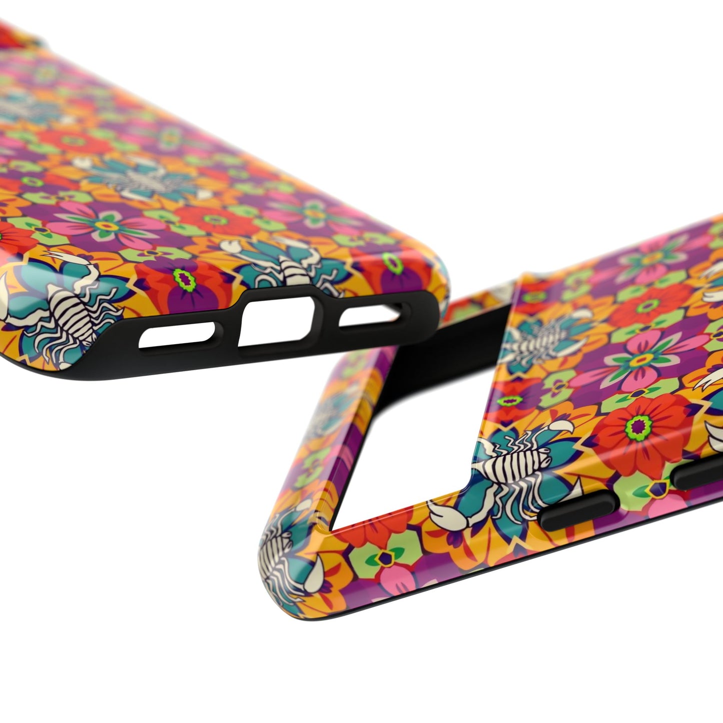 Tough Cases, Scorpio, Zodiac v3, Flower Pattern