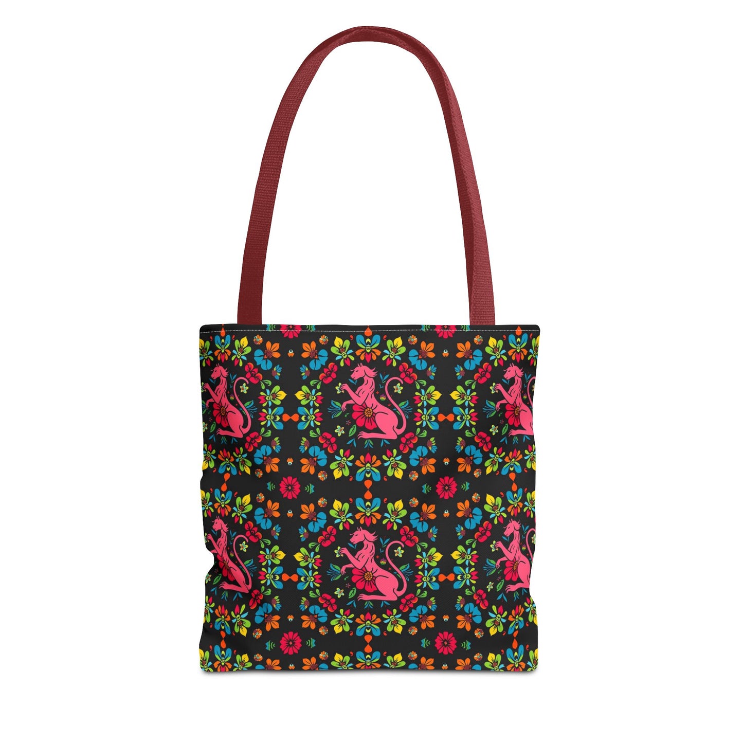 Tote Bag, (AOP), Virgo, Zodiac v6, Flower Pattern