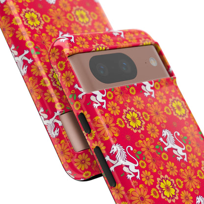 Tough Cases, Leo, Zodiac v4, Flower Pattern