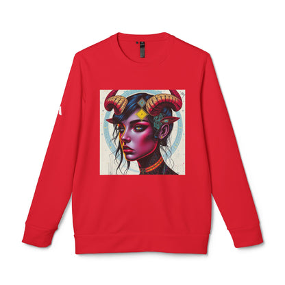 Adidas, Unisex Fleece Crewneck Sweatshirt, Taurus, Pop Art, Zodiac