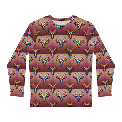 Men's Long Sleeve Shirt, (AOP), Taurus, Zodiac, Pattern