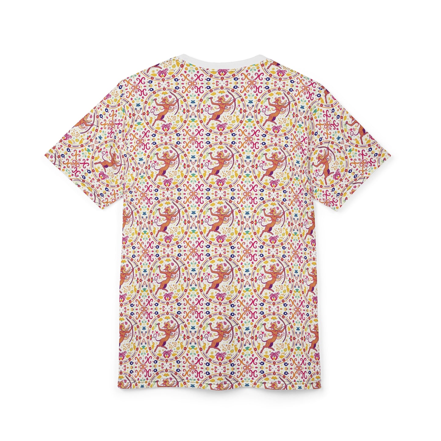 Unisex Cut & Sew T-Shirt, AOP, Sagittarius, Zodiac, Pattern