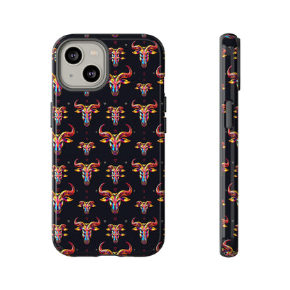Tough Cases, Taurus, Zodiac, Metal Pattern