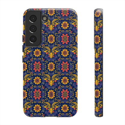 Tough Cases, Taurus, Zodiac v3, Flower Pattern