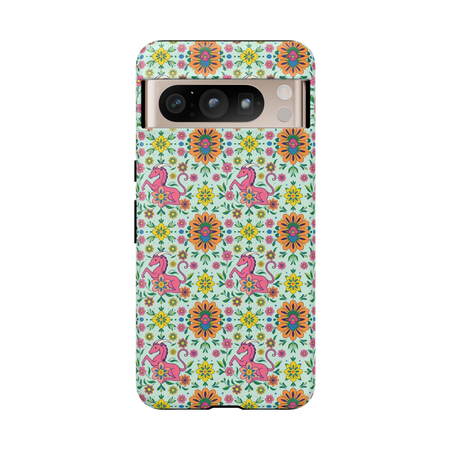 Tough Cases, Aquarius, Zodiac, Flower Pattern