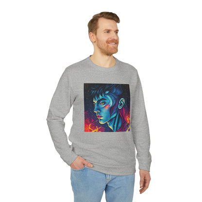Adidas, Unisex Fleece Crewneck Sweatshirt, Pisces, Pop Art, Zodiac