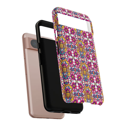 Tough Cases, Scorpio, Zodiac v2, Flower Pattern