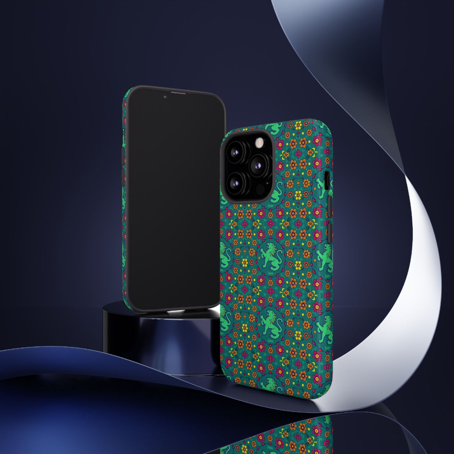 Tough Cases, Leo, Zodiac v3, Flower Pattern