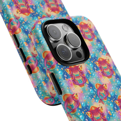 Tough Cases, Pisces, Zodiac v1, Bubble Pattern