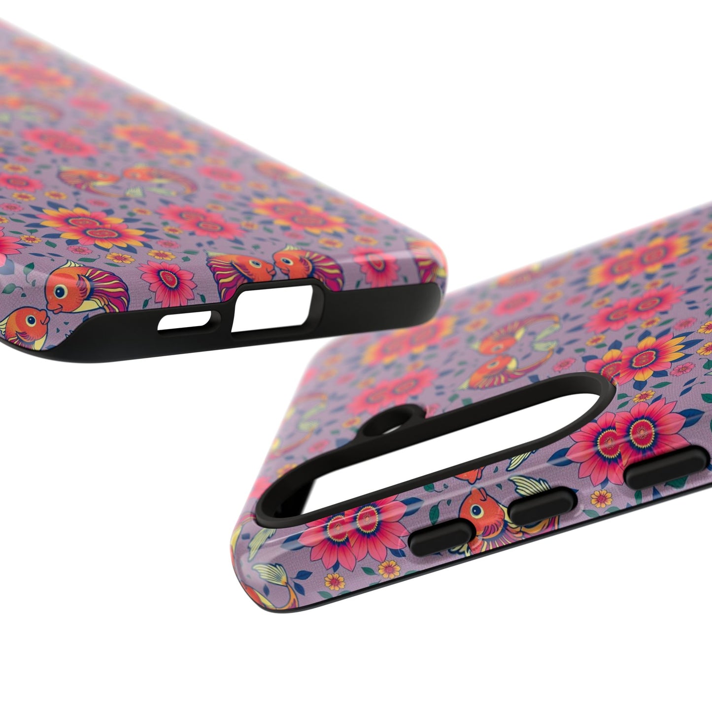 Tough Cases, Pisces, Zodiac v3, Flower Pattern