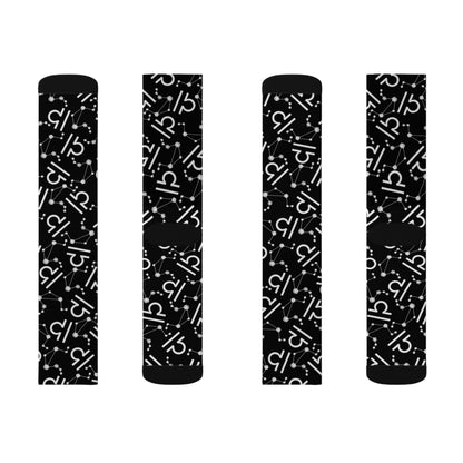 Zodiac Sublimation Socks Libra Zodiac sign