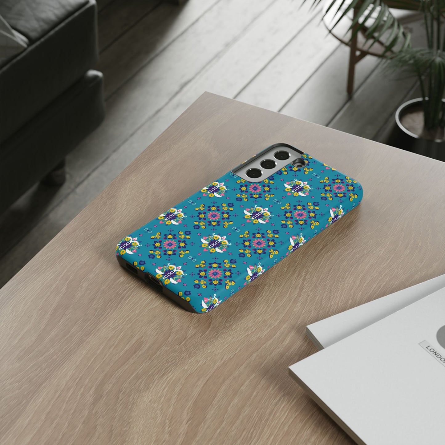 Tough Cases, Libra, Zodiac v2, Flower Pattern