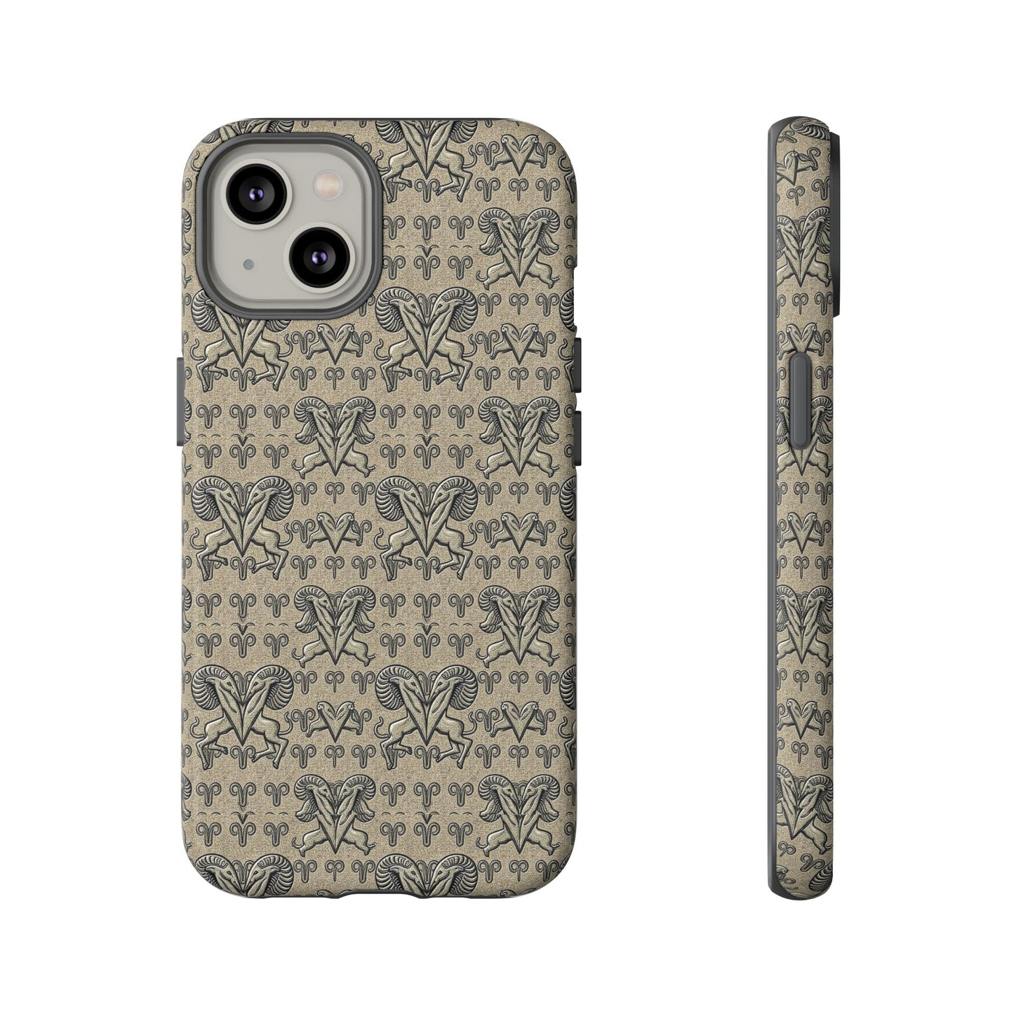 Tough Cases, Aries, Zodiac, Metal Pattern