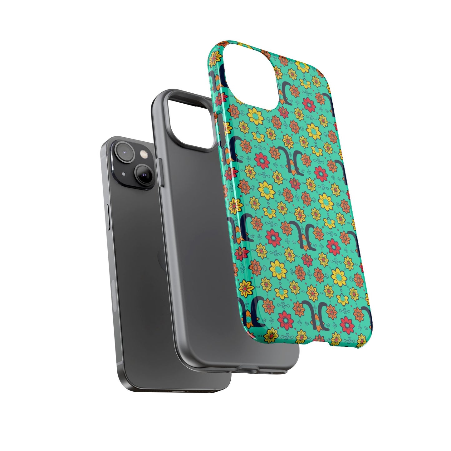 Tough Cases, Aquarius, Zodiac v2, Flower Pattern