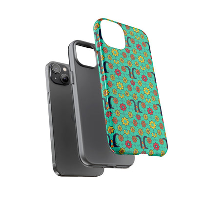 Tough Cases, Aquarius, Zodiac v2, Flower Pattern