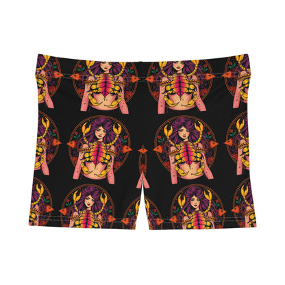 Women's Shorts, (AOP), Scorpio, Zodiac v1, Sexy Pattern